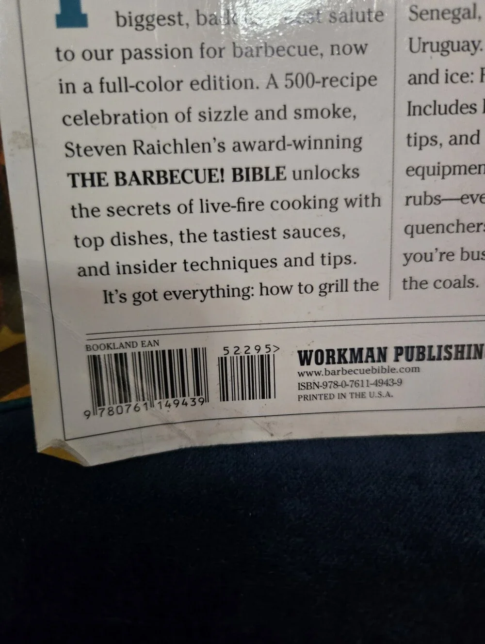 4/$15 The Barbecue Bible Steven Raichlen Full Color Edition 500+ BBQ Grilling